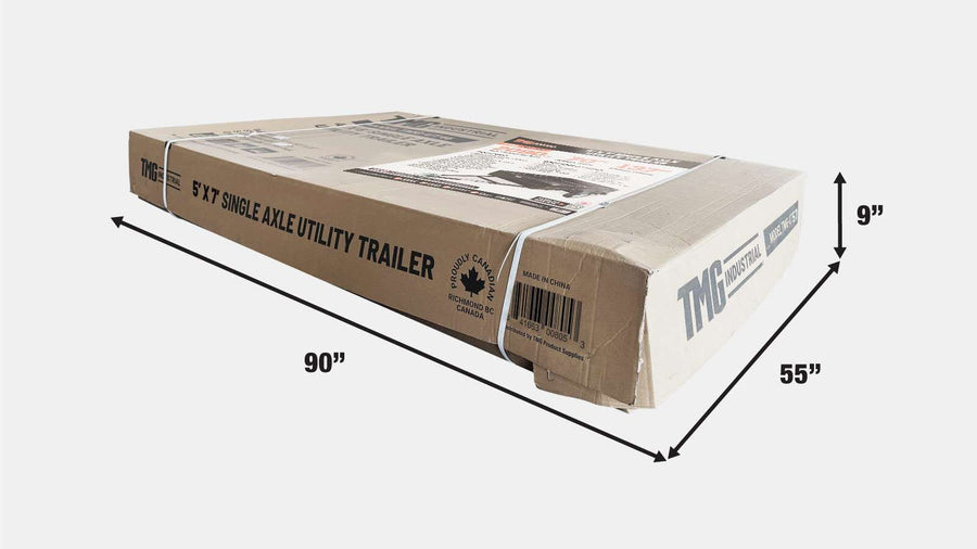 5' x 7' Single Axle Utility Trailer, 2090 Lb Payload Capacity, Robust Construction, Powder Coated, LED Lights, Compact Size, 2" Coupler, TMG-UT57 (Discontinued – No Longer Available)