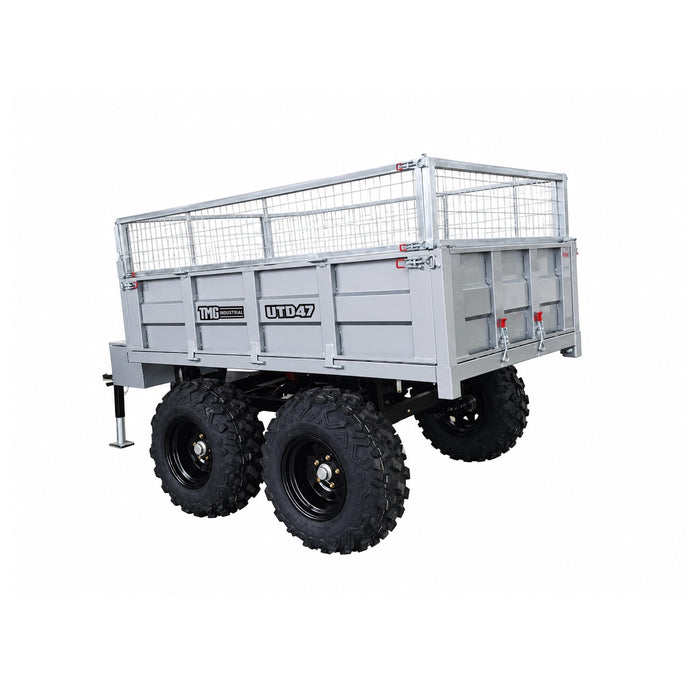 4' x 7' ATV/UTV Dump Trailer, 2,200 lb Capacity, 55° Hydraulic Tipping, 2" Ball Hitch, TMG-UTD47