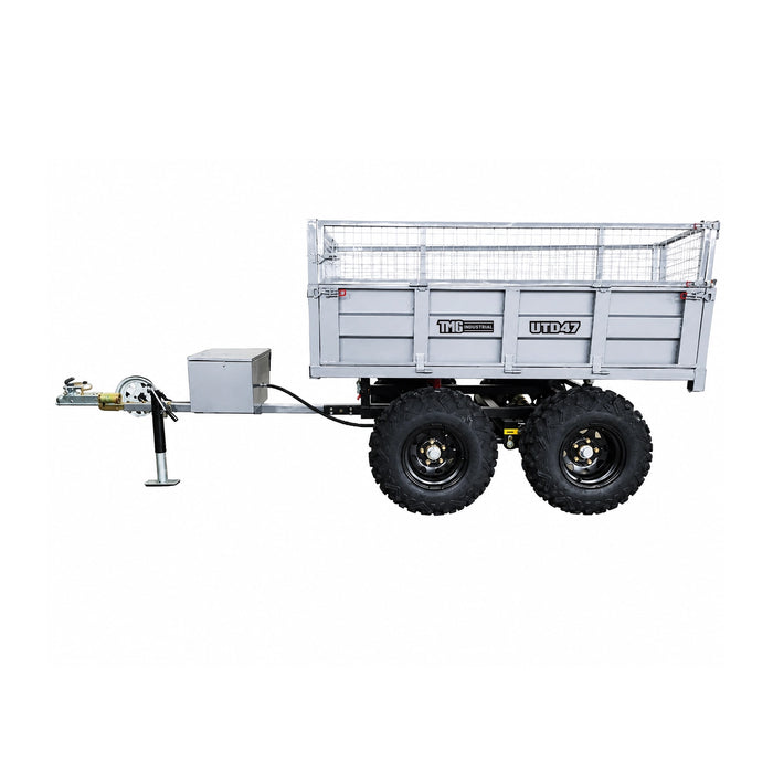 4' x 7' ATV/UTV Dump Trailer, 2,200 lb Capacity, 55° Hydraulic Tipping, 2" Ball Hitch, TMG-UTD47