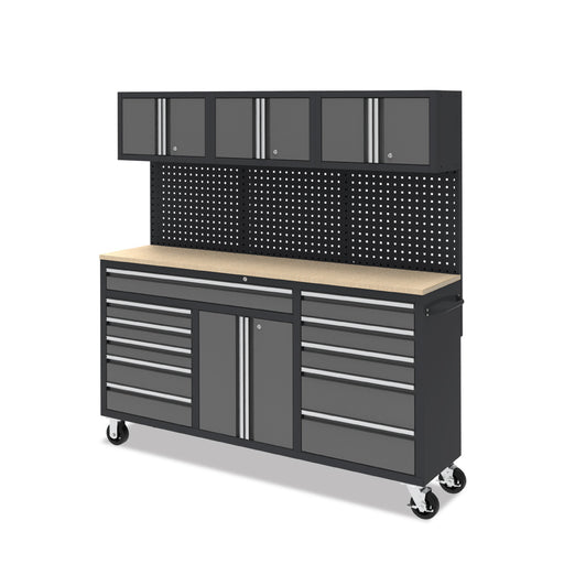 72” 11-Drawer Workstation Cabinet Combo