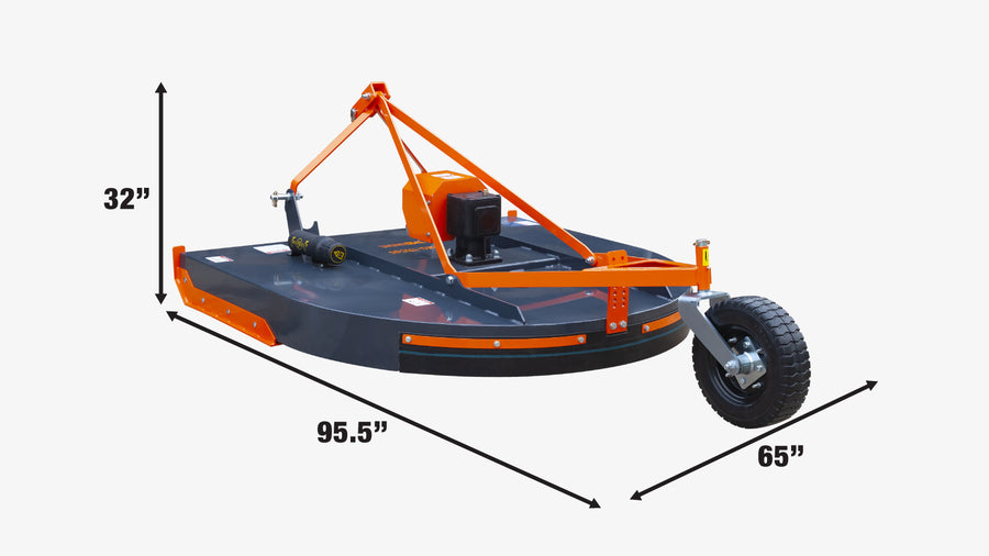 Coupe-rotative 60", attelage 3 points, tracteurs 20-60 CV, 540 tr/min, arbre de prise de force à embrayage à friction inclus, TMG-TRC60