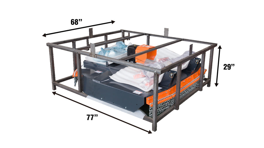 Coupeuse rotative TMG Industrial Pro Series 58", attelage 3 points, tracteurs 25-90 HP, 540 tr/min, embrayage à friction, arbre de prise de force inclus, TMG-TRC65
