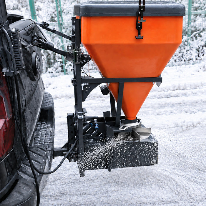 10.6 Cu-Ft Truck Tailgate Salt Spreader, Poly Hopper, 12V Motor, In-Cab Control, TMG-TSS300