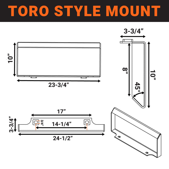 TMG Industrial Mini Skid Steer Stump Bucket Grapple, 2200-lb Grapple Capacity, Toro Style Mount Plate, TMG-SSG36