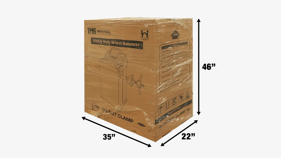 Équilibreur de roues auto-calibrant industriel TMG, jante 10"-24", informatisé, 220 tr/min, +/- 1 g de précision, modes d'équilibrage ALU, TMG-WB24