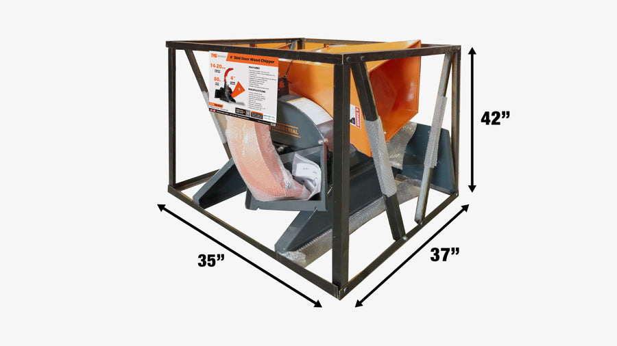 Sub Compact Wood Chipper, 4" Chipping Capacity, 3-Point Category 1 Hookup, 30-50 HP Tractor, TMG-WC42