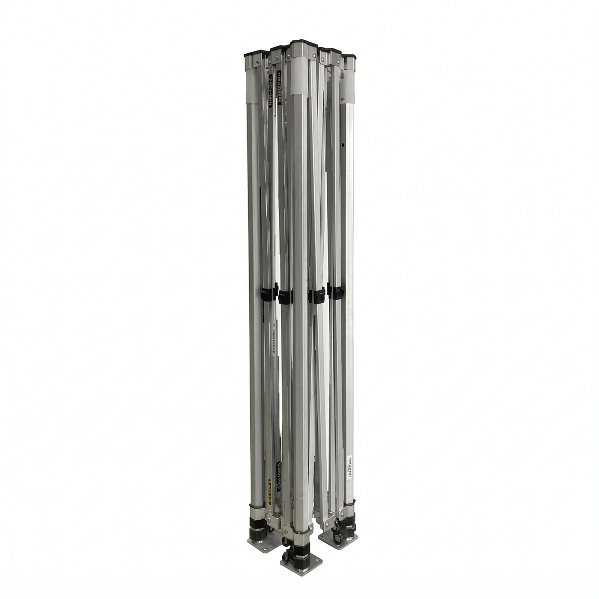 Folded telescoping frame upright, 10' x 20' Pop-up Tent Canopy Aluminum Frame X7 Tectonic