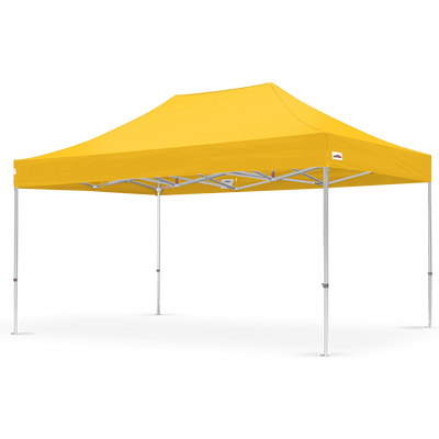 Yellow 10' x 15' Pop-up Tent Canopy with frame, studio background