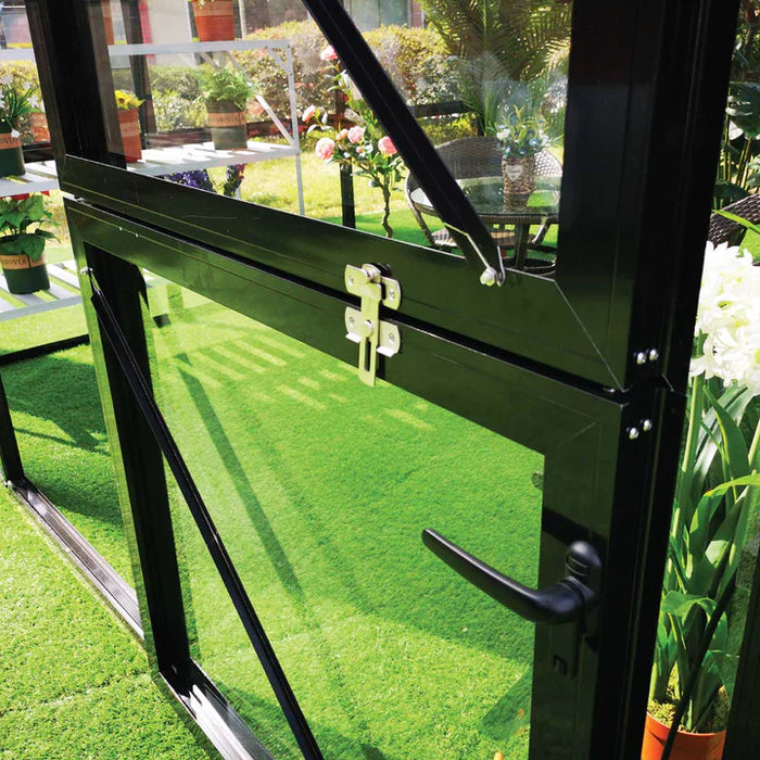 Nordic Series 16.5' x 20' Gazebo-Style Greenhouse, 10' Height, Expandable Aluminum Frame, Tempered Glass Walls and Polycarbonate Roof TMG-GHN1620