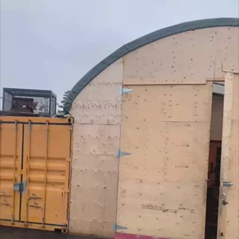 20' x 20' PE Fabric Container Shelter, Fire Retardant, Water Resistant, UV Protected, TMG-ST2021CE(Previously ST2020C)