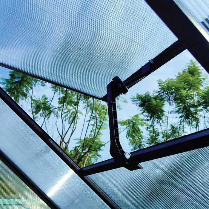 6' x 10' Greenhouse with Polycarbonate Roof and Walls, Durable Aluminum Frame, Quick Assembly, Essential Series, TMG-GHE0610