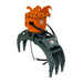 TMG-ERG42 360 degree rotating grapple attachment for compact and mid-size excavators