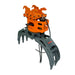TMG-ERG42 hydraulic rotating excavator grapple side profile for 4-8 ton machines