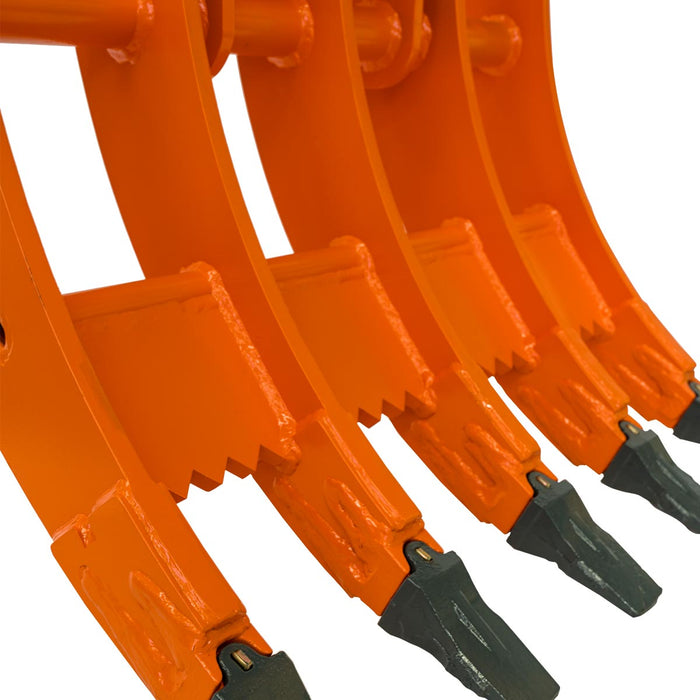 TMG-ERK31 reinforced steel excavator rake attachment for 4-8 ton machines
