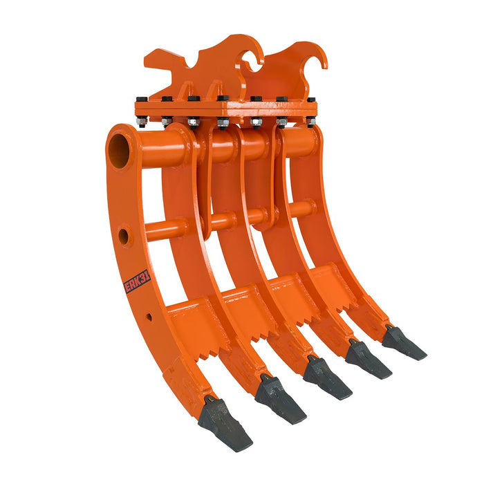 TMG-ERK31 five tine root rake attachment for clearing roots brush and debris