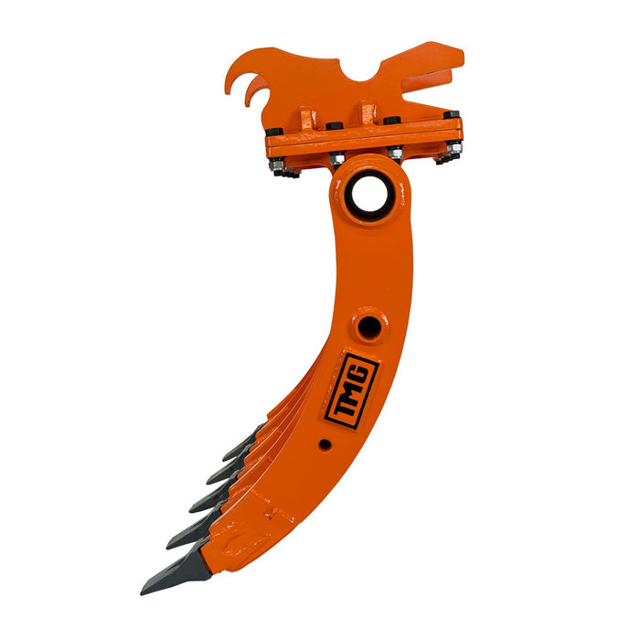 TMG-ERK31 heavy duty excavator rake tines for grading cleanup and material separation