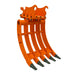 TMG-ERK35 excavator rake product detail for 10-18 ton excavators and jobsite cleanup