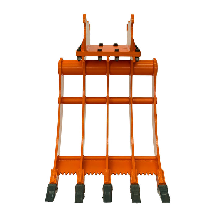 TMG-ERK35 five tine root rake attachment for clearing roots brush and debris