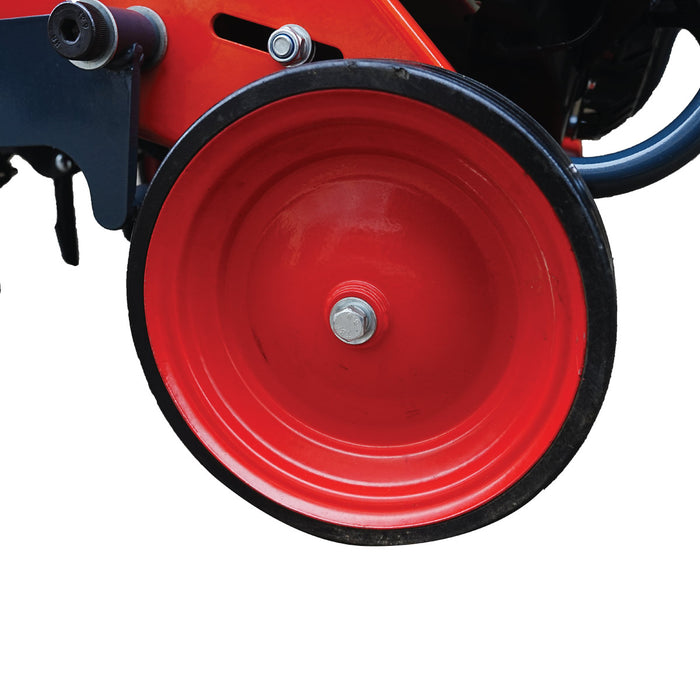 TMG-GLA19 walk-behind lawn aerator with 7 HP Kohler engine and 24-tine coring drum, product view 7