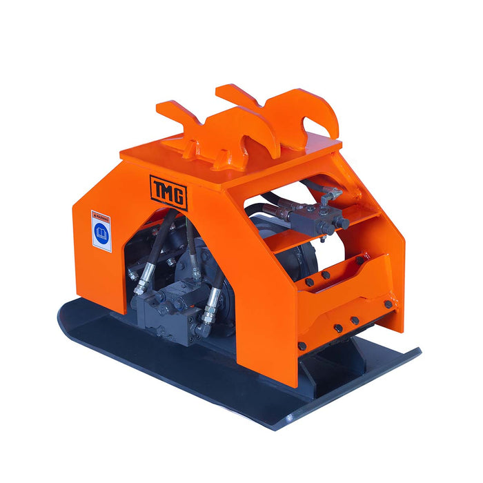 Compacteur à plaque hydraulique industriel TMG de 8 800 lb, poids de pelle de 2 à 4 tonnes, capacité compacte de 19 po, TMG-ECP21