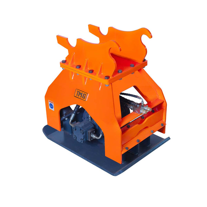 Compacteur à plaque hydraulique industriel TMG de 22 000 lb, poids de la pelle de 10 à 16 tonnes, capacité compacte de 48 po, TMG-ECP61
