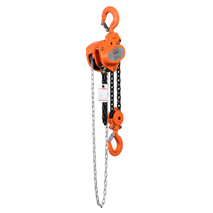 TMG Industrial 3 Ton 10' Lift Chain Hoist, 360° Swivel Hook, ASME B30.16, TMG-AHC3