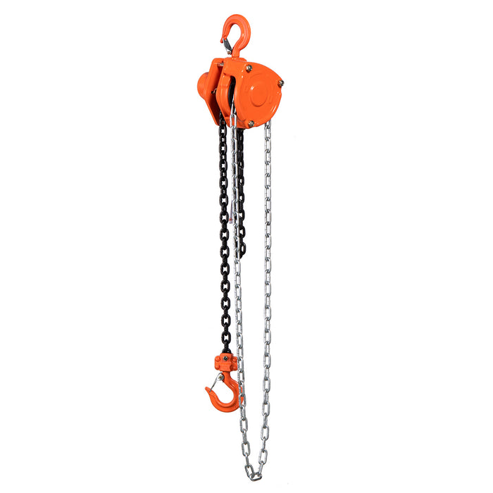 TMG Industrial 0.5 Ton 10’ Lift Chain Hoist,  360° Swivel Hook, ASME B30.16, TMG-AHC0