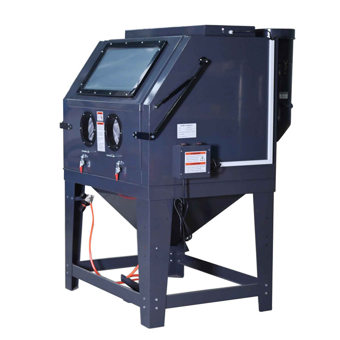 TMG Industrial 100 Gallon Commercial Cabinet Sandblaster, système de filtration sous vide, fenêtre de vue surdimensionnée, 125 PSI, 24 CFM, TMG-ABC99