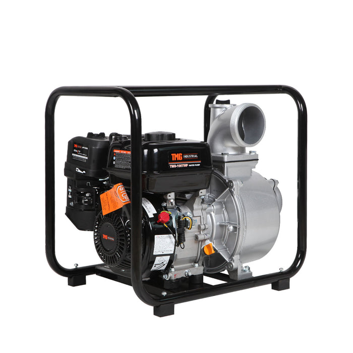 TMG-100TWP Pompe à eau semi-poubelle 352 GPM 4" avec moteur à essence 7,5 HP