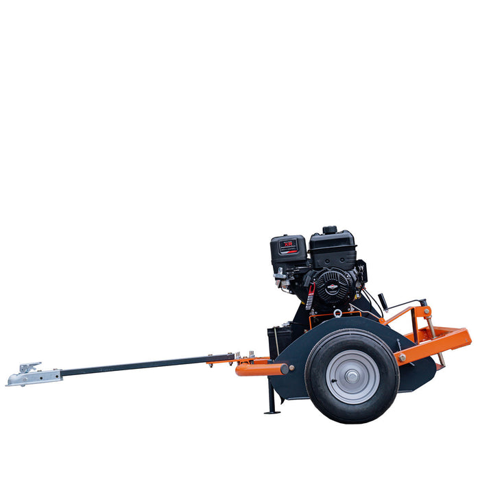 TMG Industrial 40” ATV Tow-Behind Offset Flail Mower, Briggs & Stratton 13.5 HP Engine, Adjustable Mowing Height, 15” Cut Capacity, TMG-AFM40