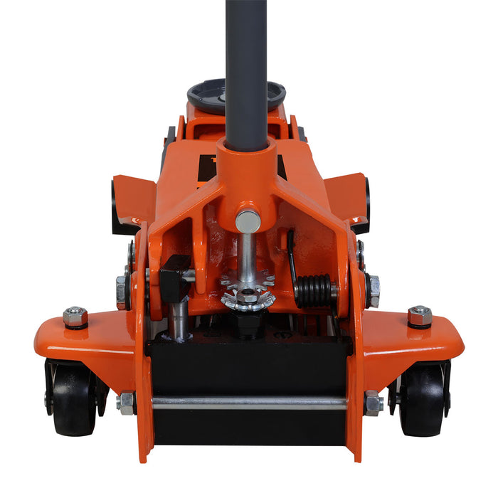 TMG Industrial Cric de plancher à profil bas de 3 tonnes, 18 po max. Hauteur, garde au sol de 3-1/2", pivot de roulette à 360°, TMG-AJF03L