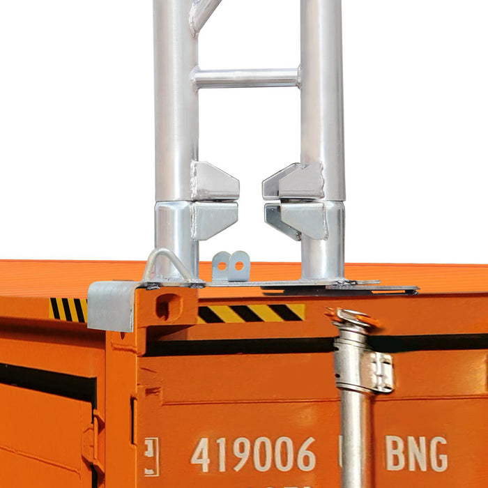 TMG Industrial 40' x 40' Abri de conteneur à double treillis avec couverture en PVC robuste de 21 oz, paroi d'extrémité fermée et chute avant, TMG-DT4041CF (DT4040CF)
