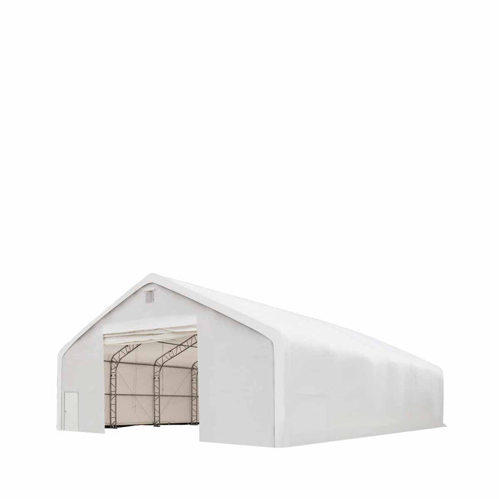 TMG Industrial Pro Series 40' x 60' Dual Truss Storage Shelter with Heavy Duty 21 oz PVC Cover & Drive Through Doors, TMG-DT4063-PRO(Previously TMG-DT4060-PRO)