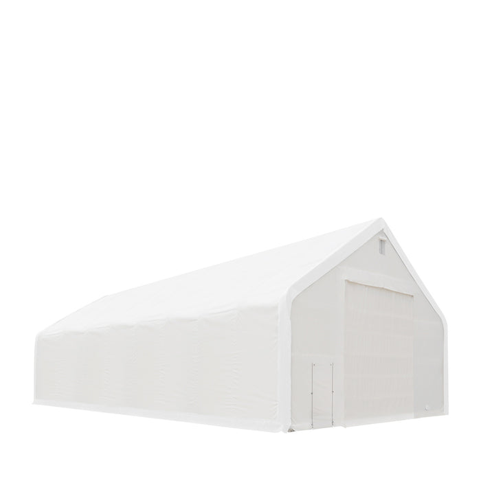 TMG Industrial 40' x 80' Dual Truss Storage Shelter with Heavy Duty 21 oz PVC Cover & Drive Through Doors, TMG-DT4081 (Previously DT4080)