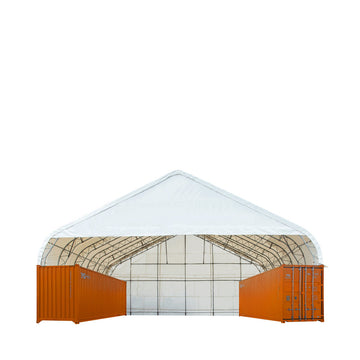 TMG Industrial Pro Series 50' x 40' Dual Truss Container Shelter with