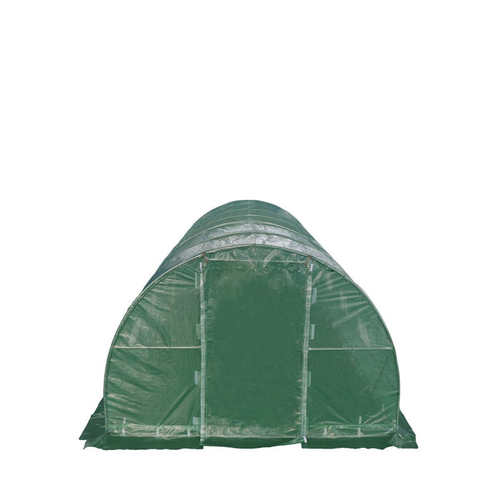 TMG Industrial 10’ x 30’ Tunnel Greenhouse Grow Tent w/Ripstop Leno Cover, Cold Frame, Roll-Up Mesh Windows, Round Top Roof, TMG-GH1030R