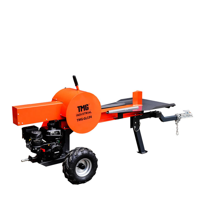 TMG Industrial 34 Ton ATV/UTV Tow-Behind Log Splitter, 7 HP Kohler Gasoline Engine, 28” Log Diameter Capacity, 3-Sec Cycle Time, TMG-GLS34