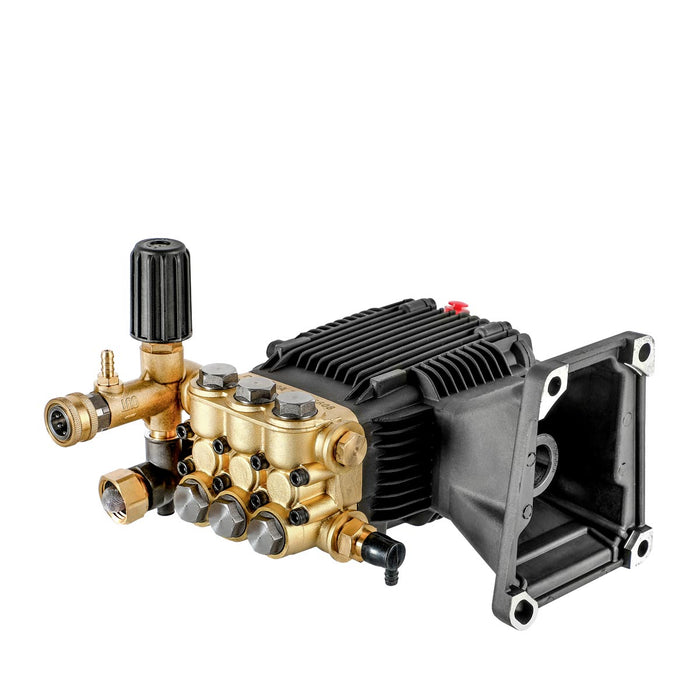 Pompe à pression à piston triplex industriel TMG, max. 4000 PSI, 5 GPM, 3400 tr/min, arbre creux 1", puissance moteur compatible 9-15 HP, TMG-GWP40