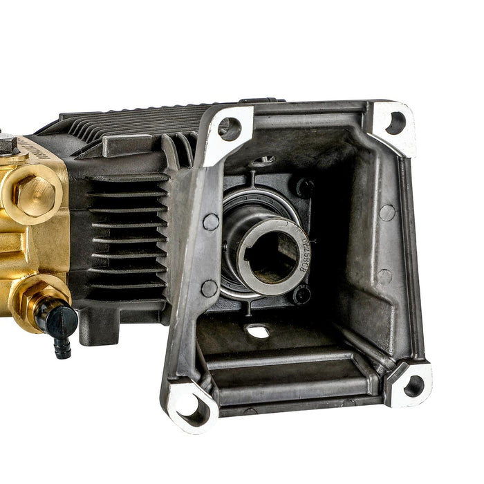 TMG Industrial Triplex Plunger Pressure Pump, Max. 4000 PSI, 5 GPM, 3400 RPM, 1” Hollow Shaft, Compatible Engine Power 9-15 HP, TMG-GWP40