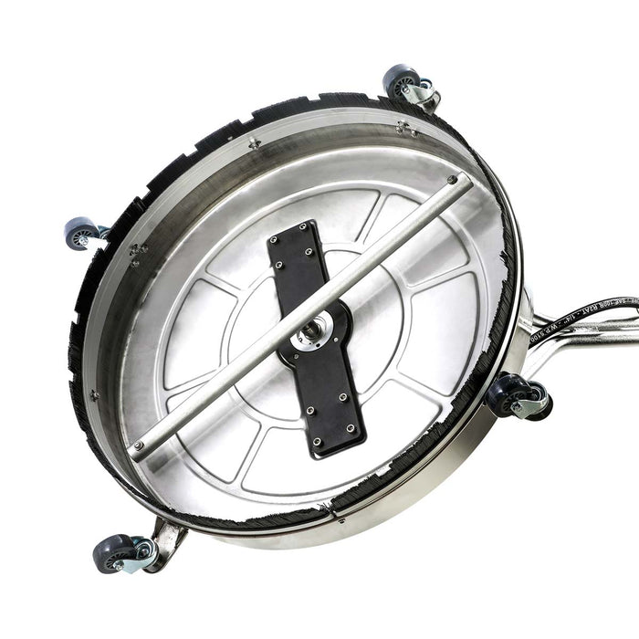 TMG Industrial 4000 PSI 24” Flat Surface Rotary Cleaner, Stainless Steel Deck, 8 GPM, Swivel Casters, TMG-GWS24