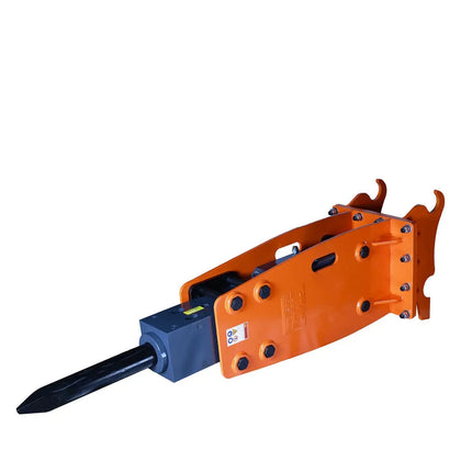 TMG-HB150Q Marteau hydraulique pour excavatrice Q/C de 10 à 15 tonnes, burin à pointe mobile de 4 '' (100 mm), énergie d'impact de 1960 Joules, 400-700 BPM