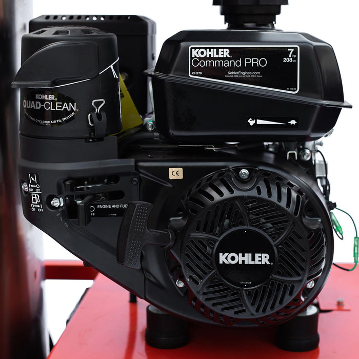 Nettoyeur haute pression à eau chaude TMG Industrial 2700 PSI, moteur Kohler 7 HP, à mazout, pompe à piston triplex, tuyau haute pression de 33 pi, TMG-HW28