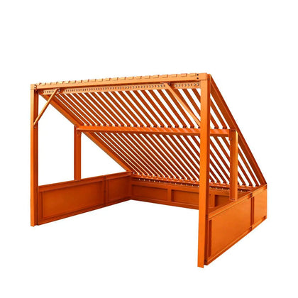 TMG Industrial 12' Heavy Duty Static Grizzly Rock Screen, Barres de pont boulonnées réglables, Poutres en I de 4" x 4", Capacité de charge de 5000 lb, TMG-RS12