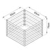160 Gallon Slatted Metal Composter, Galvanized/Powder Coated,
