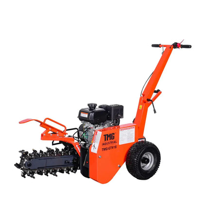 Trancheuse TMG Industrial 45,7 cm alimentée par Kohler, largeur de tranchée de 10,2 cm, profondeur de tranchée de 45,7 cm, moteur à essence 7 HP, tarière à alimentation automatique, TMG-GT418