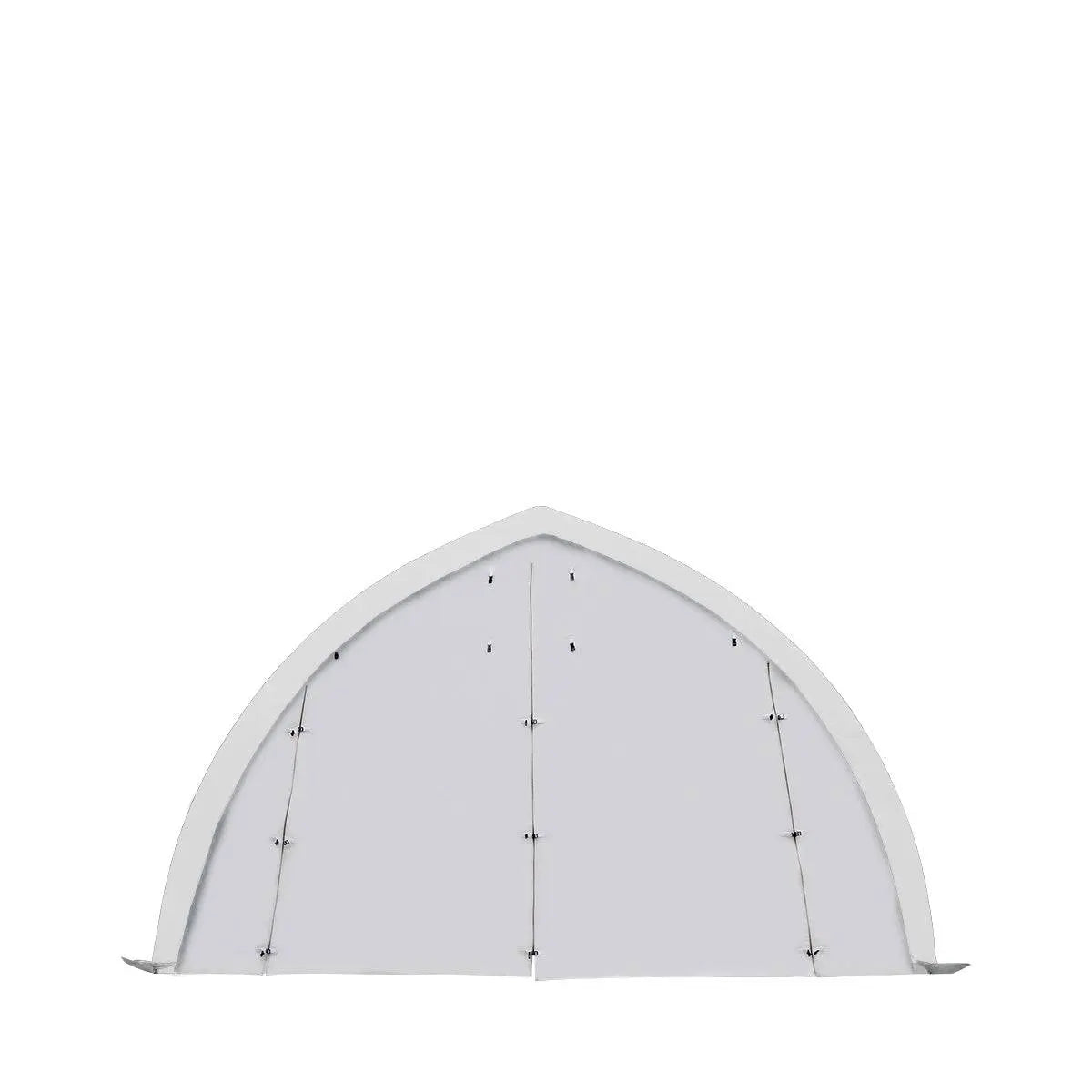 TMG Industrial 20' x 30' Arch Wall Peak Ceiling Storage Shelter with Heavy Duty 11 oz PE Cover & Drive Through Doors, TMG-ST2031P (Previously ST2030P)