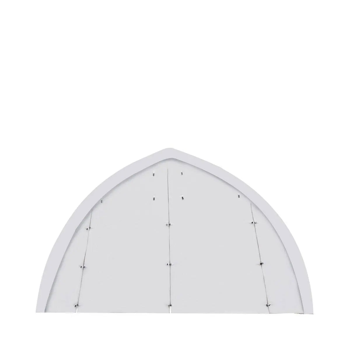 TMG Industrial 20' x 30' Arch Wall Peak Ceiling Storage Shelter with Heavy Duty 17 oz PVC Cover & Drive Through Doors, TMG-ST2031PV(Previously ST2030PV)