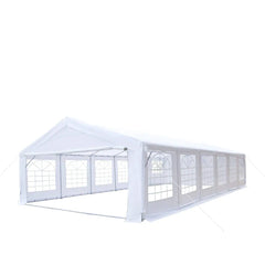 20' x 40' Heavy Duty Outdoor Party Tent with Removable Sidewalls and Roll-Up Doors, 11 oz PE Cover, 6’6