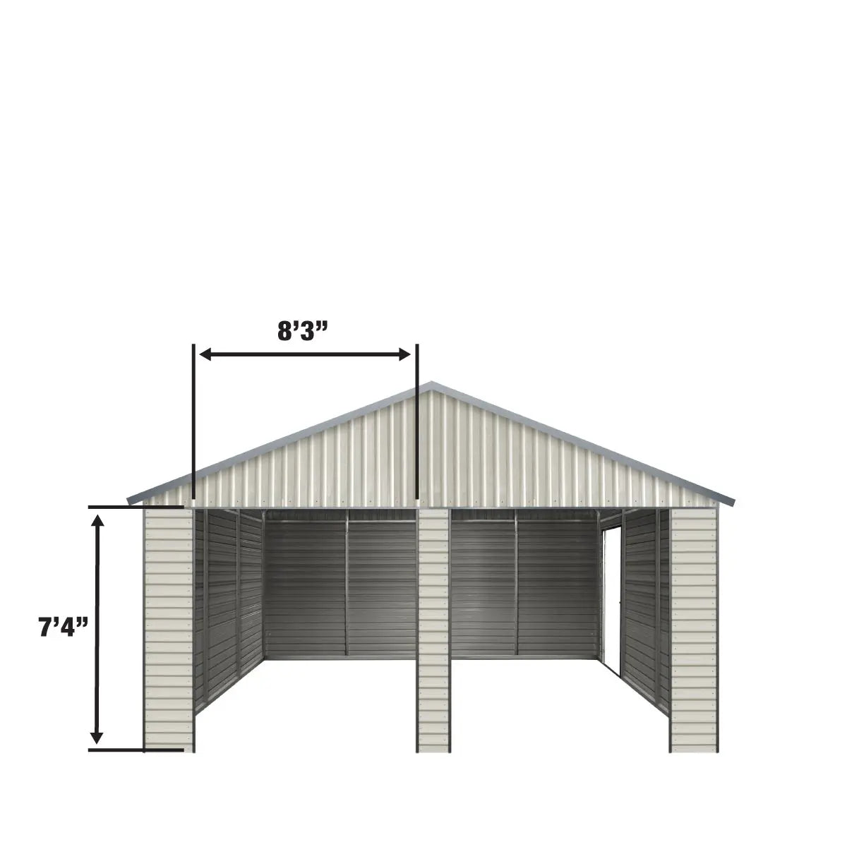 21' x 19' Double Garage Metal Shed (Discontinued – Replaced by