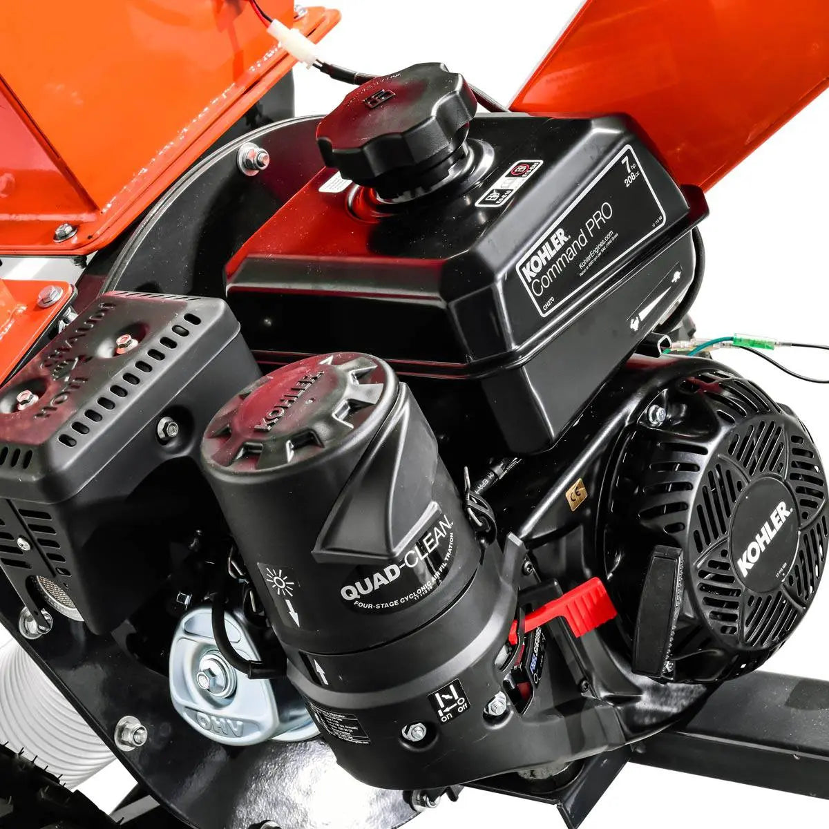 TMG Industrial 3-in-1 3” Wood Chipper, Shredder & Vacuum, ATV Tow-Behind, 7 HP Kohler Engine, 6